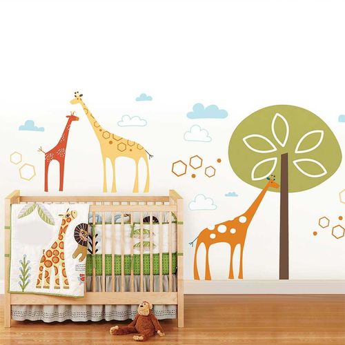 Adesivo de Parede Infantil Girafinhas