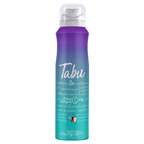Desodorante Aerosol Antitranspirante Tabu Zen 150Ml